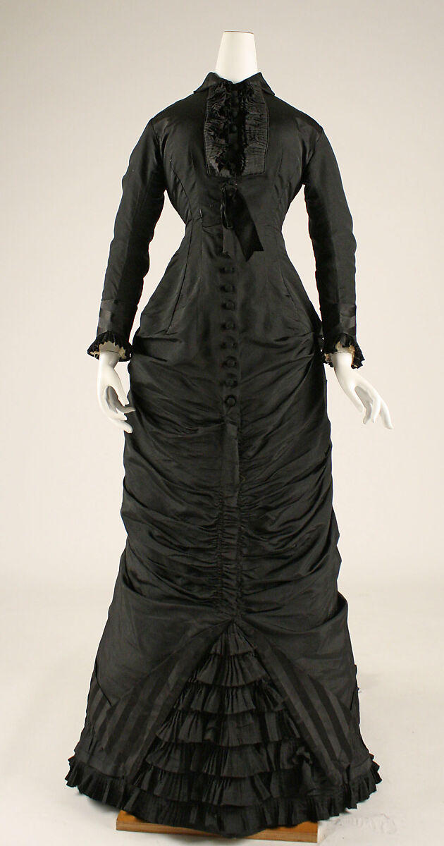 Afternoon dress, silk, American