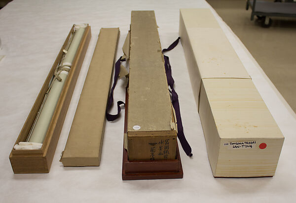 Poetry Gathering at the Orchid Pavilion (Lanting), Tomioka Tessai (Japanese, 1836–1924), Hanging scroll; ink and color on paper, Japan