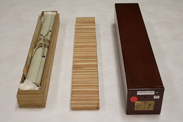 Washing Away the Vulgar While Viewing a Waterfall, Tomioka Tessai (Japanese, 1836–1924), Hanging scroll; ink and color on paper, Japan