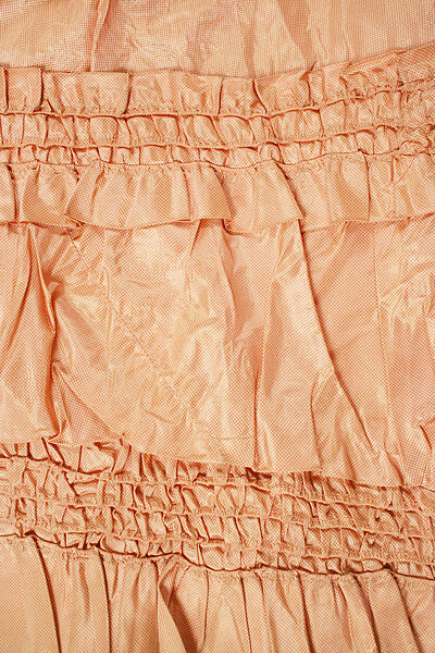 Dress, silk, cotton, British