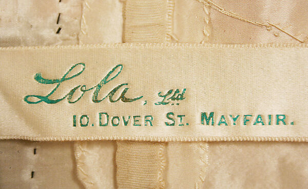 Dress, silk, cotton, British