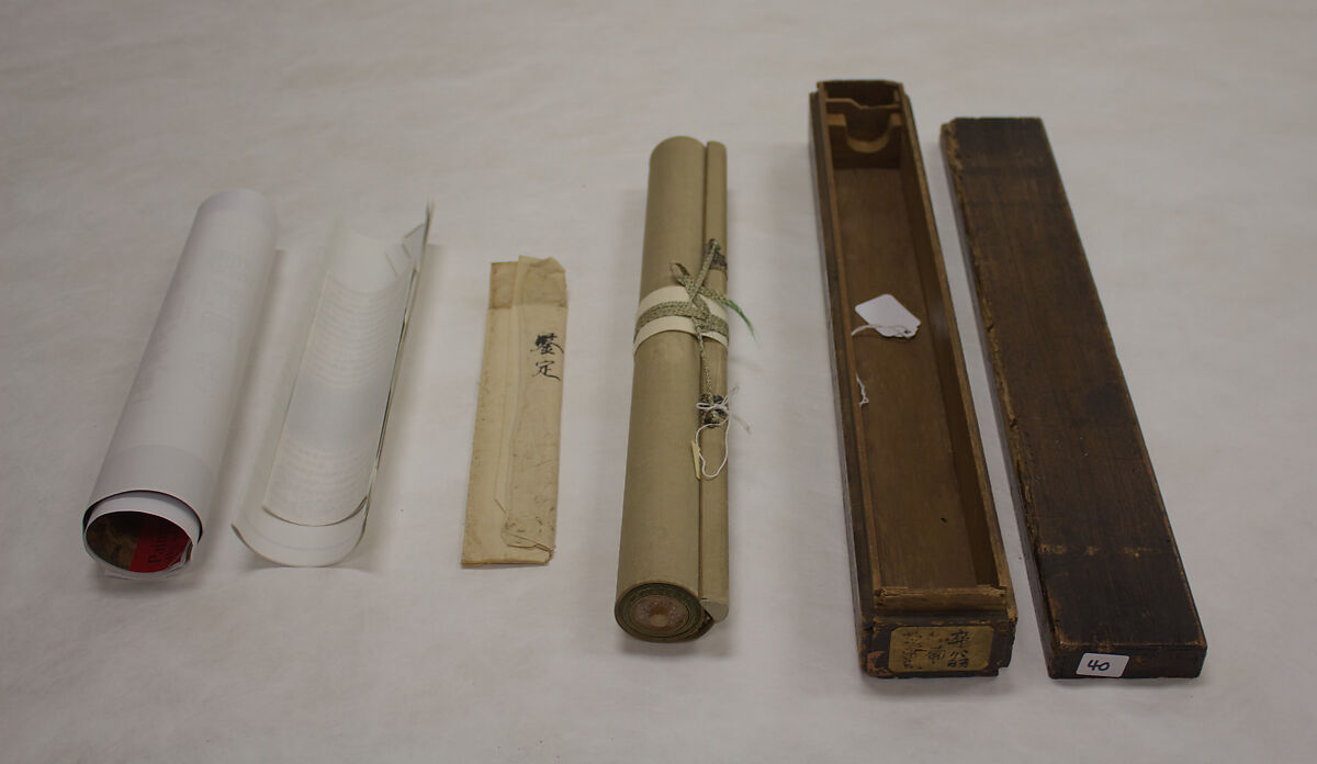 Pine, Bamboo, Grape, and Squirrel, Unidentified Artist, probably Korean, Hanging scroll; ink on paper, Korea and Japan