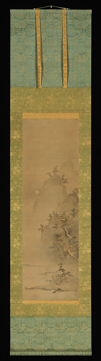 Eight Views of Xiao and Xiang, Iwasa Matabei (Iwasa Matabē) 岩佐又兵衛 (Japanese, 1578–1650), Diptych of hanging scrolls; ink and color on paper, Japan