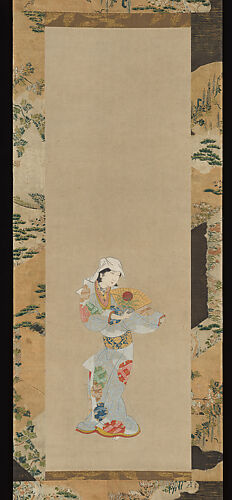 Wakashu (Male Youth) Dancer with a Fan