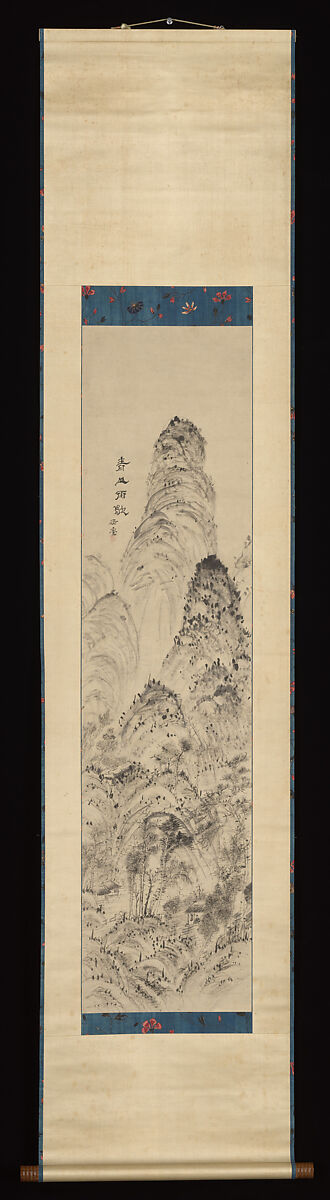 Green Mountains as the Rain Ceases, Urakami (Uragami) Gyokudō 浦上玉堂 (Japanese, 1745–1820), Hanging scroll; ink on paper, Japan