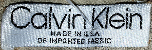 Evening dress, Calvin Klein, Inc. (American, founded 1968), silk, American