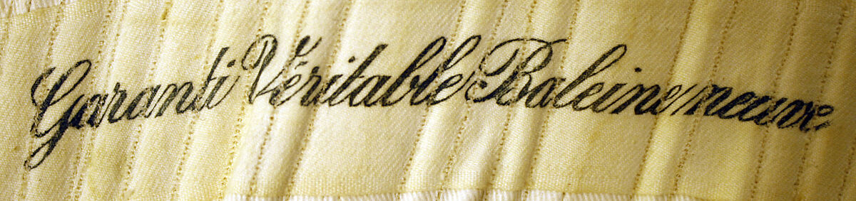 Corset, silk, cotton, metal, American