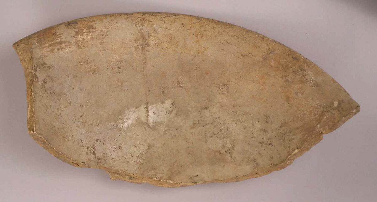 Fragments of Ceramics with Opacified Glaze, Earthenware; glazed