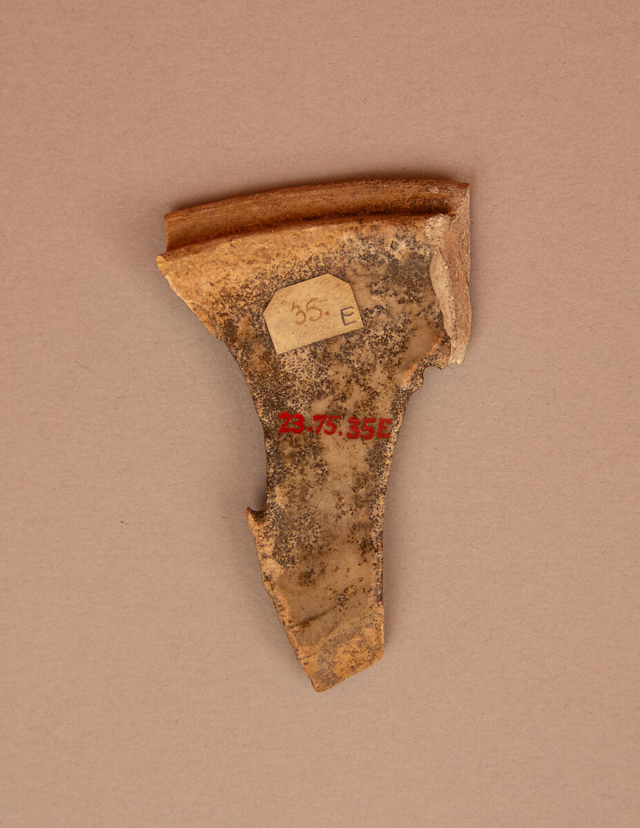 Fragments of Ceramics with Opacified Glaze, Earthenware; glazed