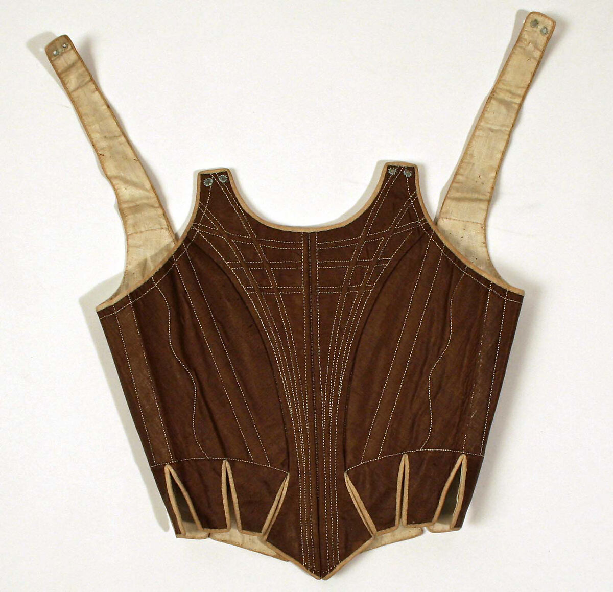 Corset, cotton, wood, European