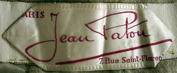 Evening dress, House of Patou (French, founded 1914), metal, glass, French