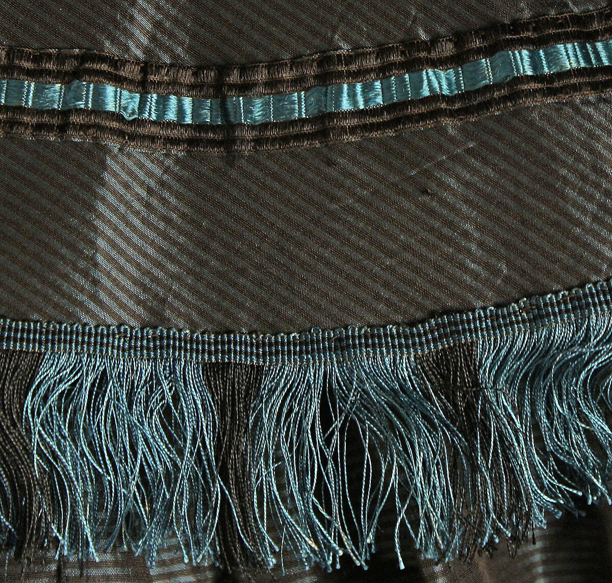 Dress, silk, British