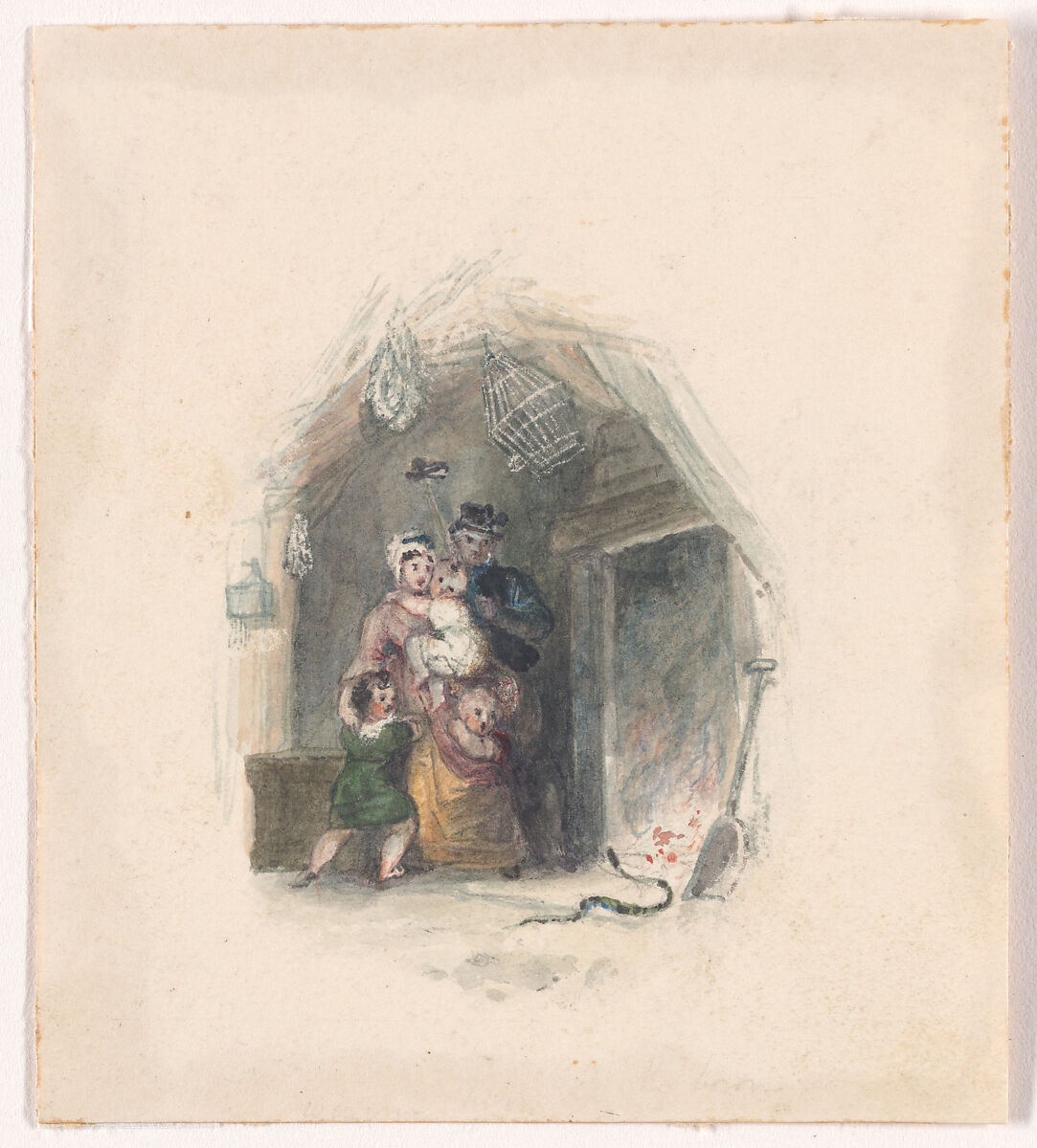 Illustration design for "The Economy of Human Life", Frank Howard (British, London 1805–1866 Liverpool), Watercolor 