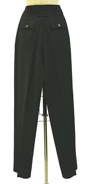 Trousers, Jean Paul Gaultier (French, born 1952), wool, polyester, French