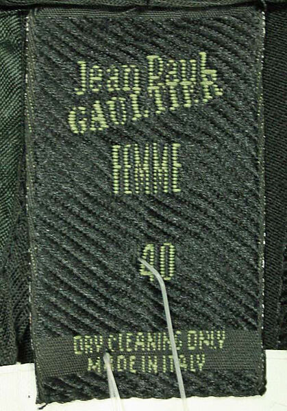 Trousers, Jean Paul Gaultier (French, born 1952), wool, polyester, French