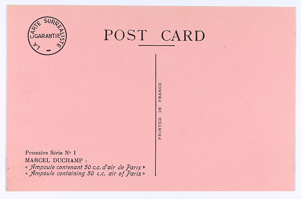 La carte surrealiste : première série, Georges Hugnet (French, Paris 1906–1974 Paris)