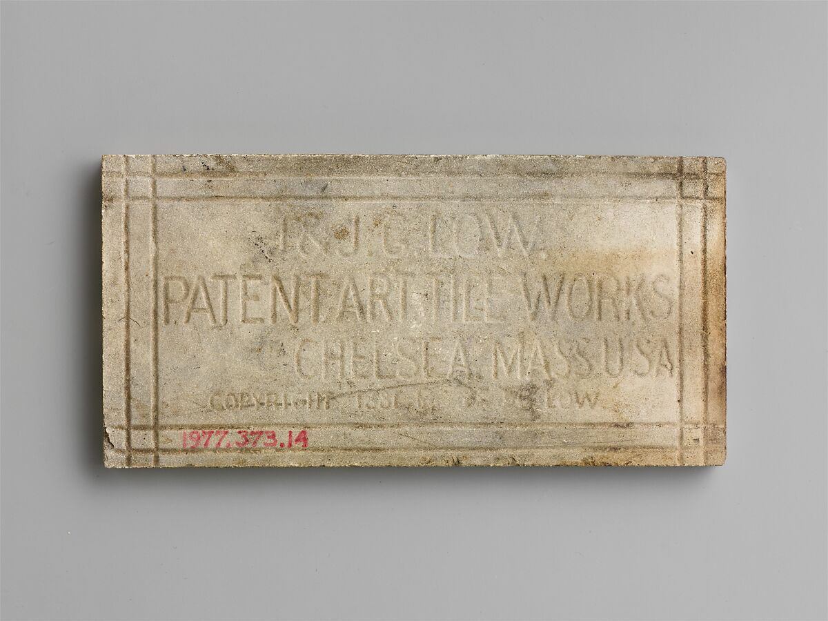 Tile, J. and J. G. Low Art Tile Works (American, Chelsea, Massachusetts, 1877–1903), Earthenware, American