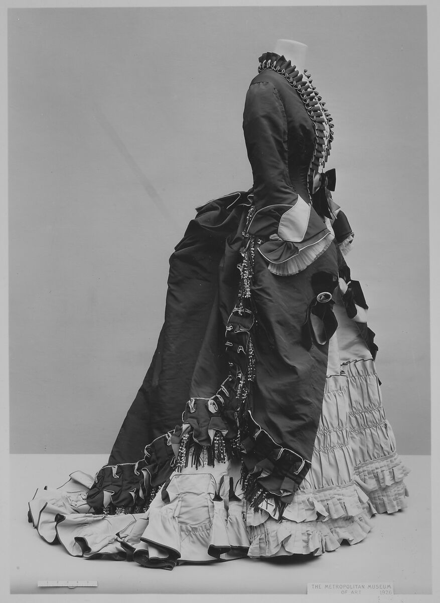 Visiting dress, Maison Pingat (French), silk, French