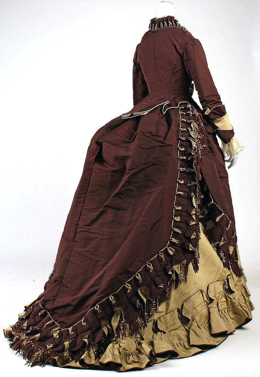 Visiting dress, Maison Pingat (French), silk, French