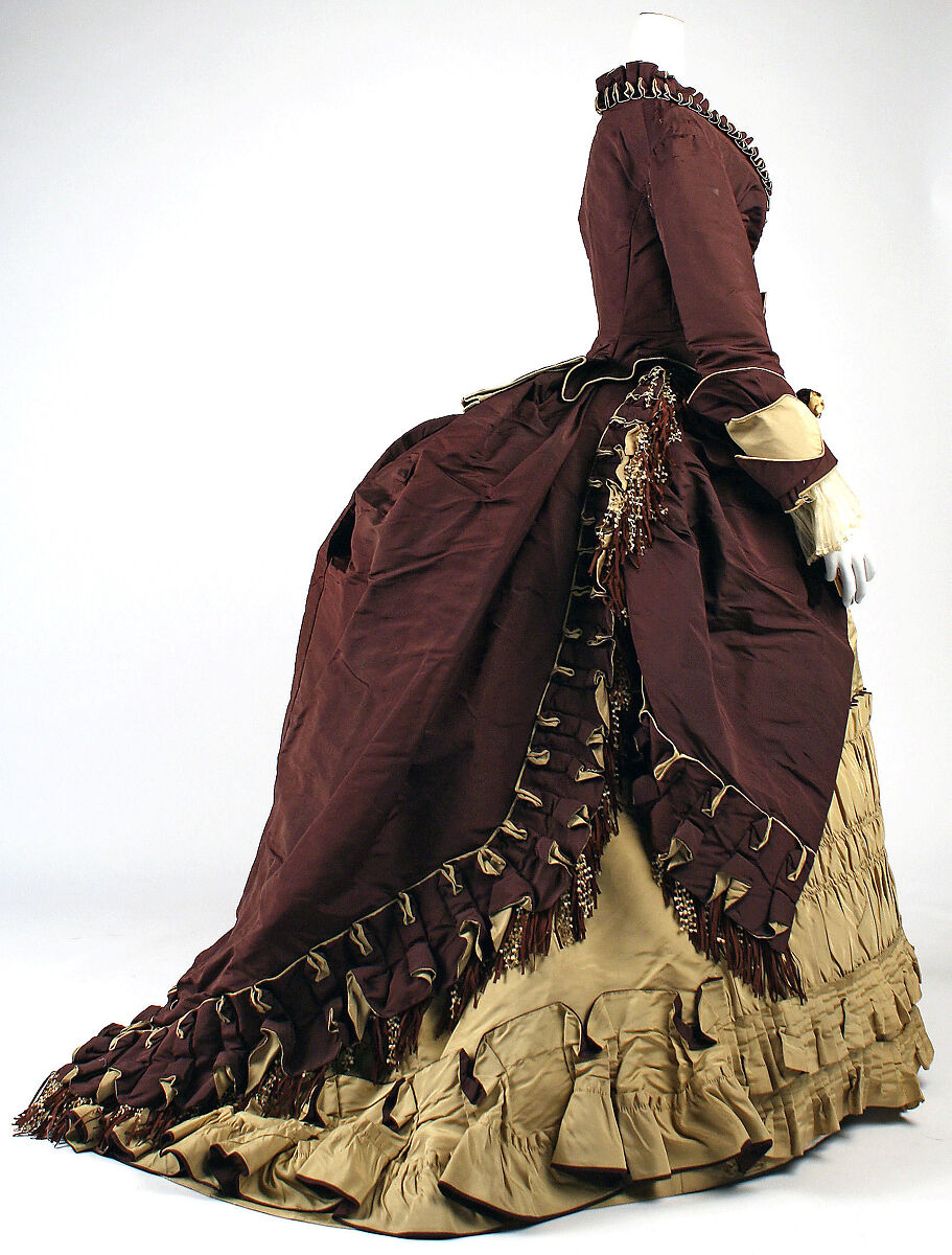Visiting dress, Maison Pingat (French), silk, French