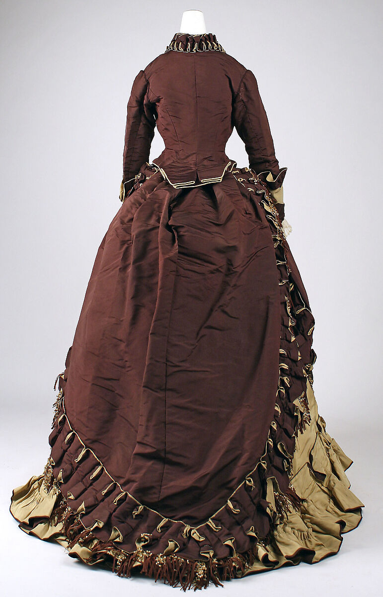 Visiting dress, Maison Pingat (French), silk, French