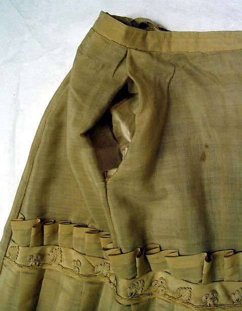 Dress, wool, cotton, European