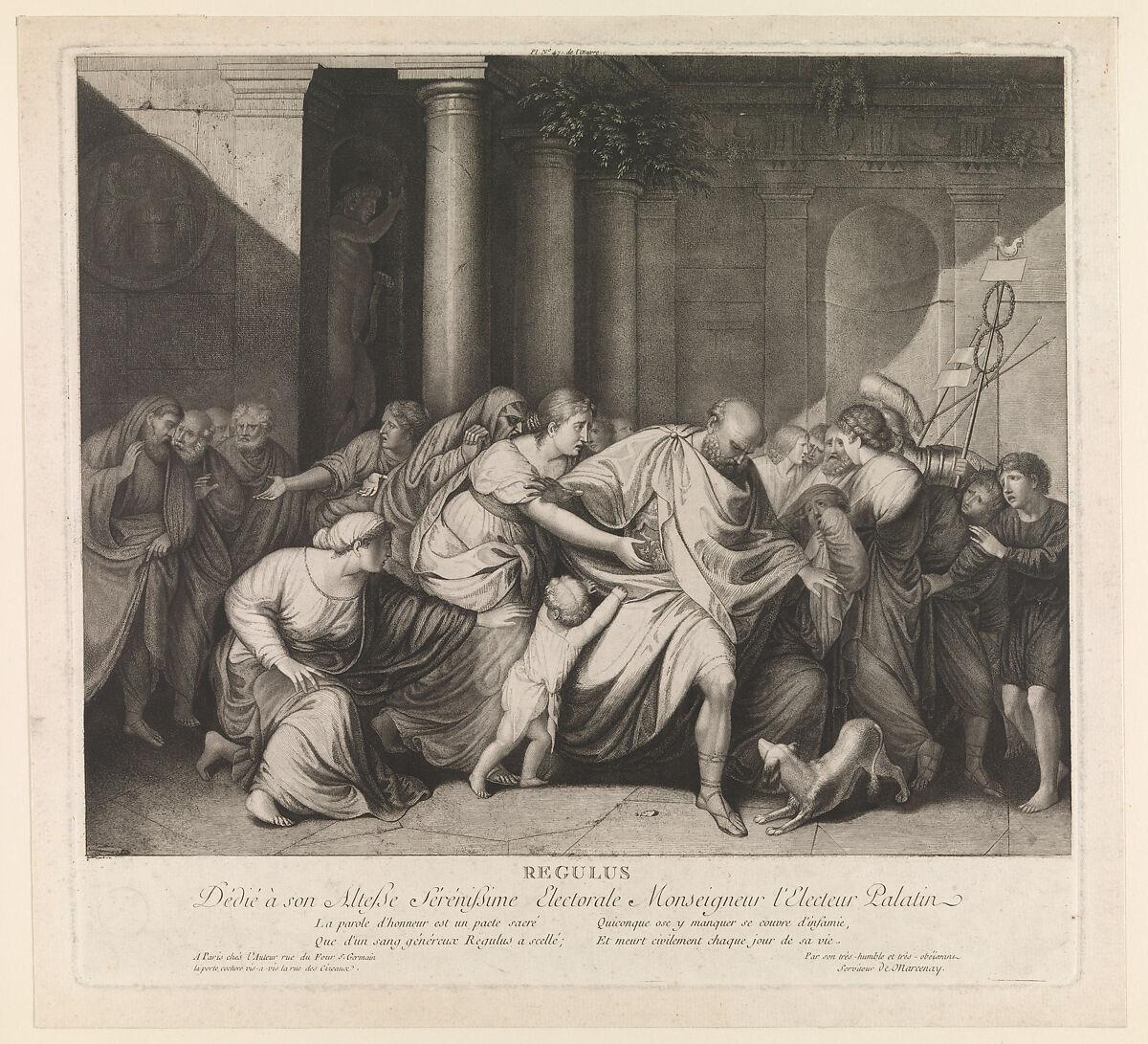 Regulus, Antoine de Marcenay de Ghuy (French, Arnay-le-Duc, Côte-d&#39;Or 1724–1811 Paris), Etching 