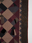Crazy quilt, Unknown Maker  , probably Quaker, Pennsylvania, Silk, silk velvet and wool, pieced, American