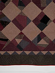 Crazy quilt, Unknown Maker  , probably Quaker, Pennsylvania, Silk, silk velvet and wool, pieced, American