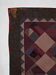 Crazy quilt, Unknown Maker  , probably Quaker, Pennsylvania, Silk, silk velvet and wool, pieced, American