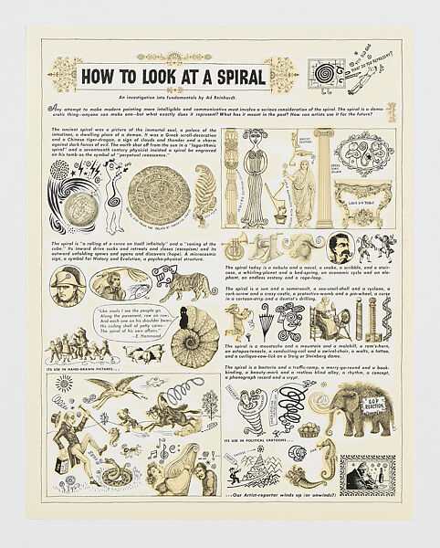 The Art Comics and Satires of Ad Reinhardt, Ad Reinhardt (American, Buffalo, New York 1913–1967 New York), Black oversized envelope with book and portfolio