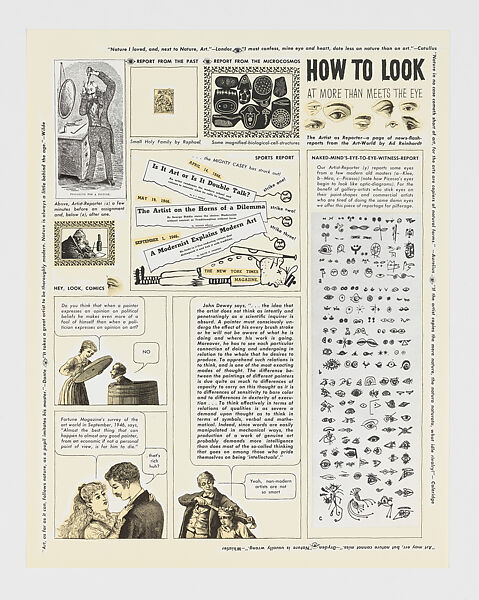 The Art Comics and Satires of Ad Reinhardt, Ad Reinhardt (American, Buffalo, New York 1913–1967 New York), Black oversized envelope with book and portfolio