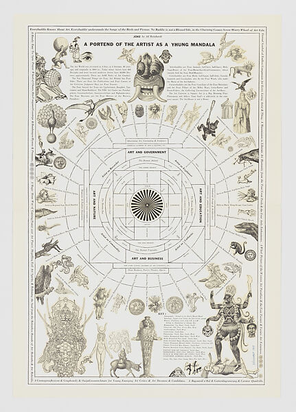 The Art Comics and Satires of Ad Reinhardt, Ad Reinhardt (American, Buffalo, New York 1913–1967 New York), Black oversized envelope with book and portfolio