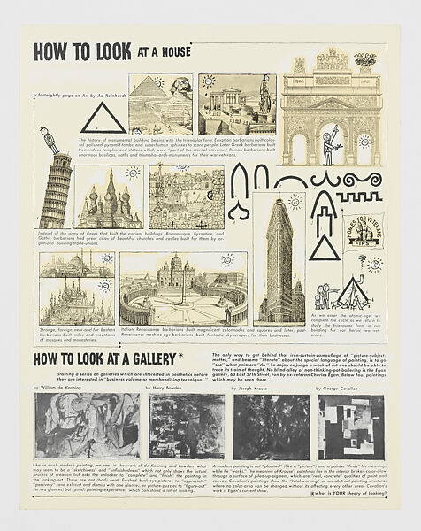 The Art Comics and Satires of Ad Reinhardt, Ad Reinhardt (American, Buffalo, New York 1913–1967 New York), Black oversized envelope with book and portfolio