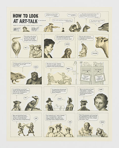 The Art Comics and Satires of Ad Reinhardt, Ad Reinhardt (American, Buffalo, New York 1913–1967 New York), Black oversized envelope with book and portfolio