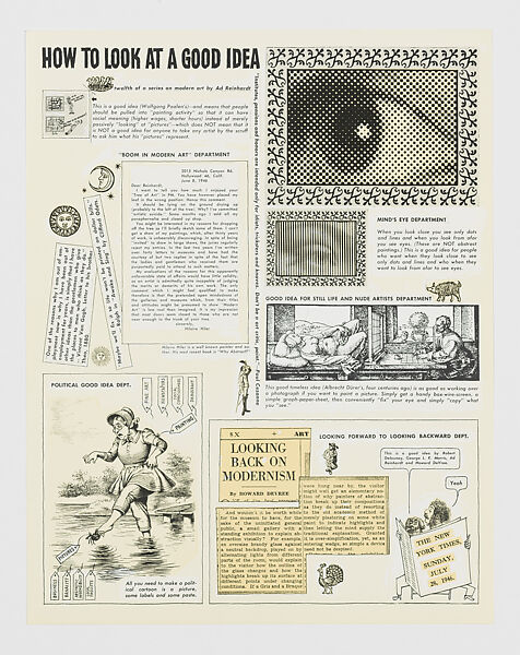 The Art Comics and Satires of Ad Reinhardt, Ad Reinhardt (American, Buffalo, New York 1913–1967 New York), Black oversized envelope with book and portfolio