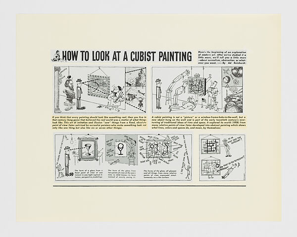 The Art Comics and Satires of Ad Reinhardt, Ad Reinhardt (American, Buffalo, New York 1913–1967 New York), Black oversized envelope with book and portfolio