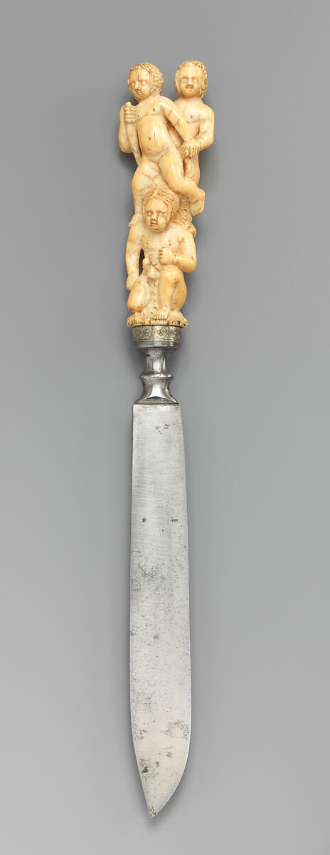 Knife, Steel, ivory, German 