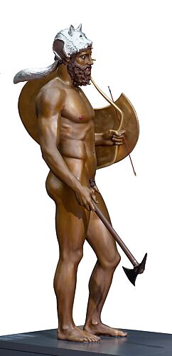 Reconstruction of bronze Riace Warrior B