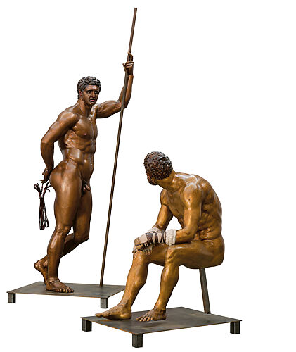 Reconstruction of the bronze statue from the Quirinal in Rome of the so-called Terme Boxer