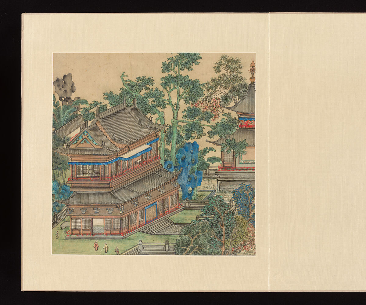 Paintings after old masters, Wu Long (Chinese, active late 17th–early 18th century), Album of fourteen leaves; ink and color on paper, China