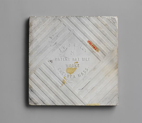 Tile, Designed by Arthur Osborne, Earthenware, American