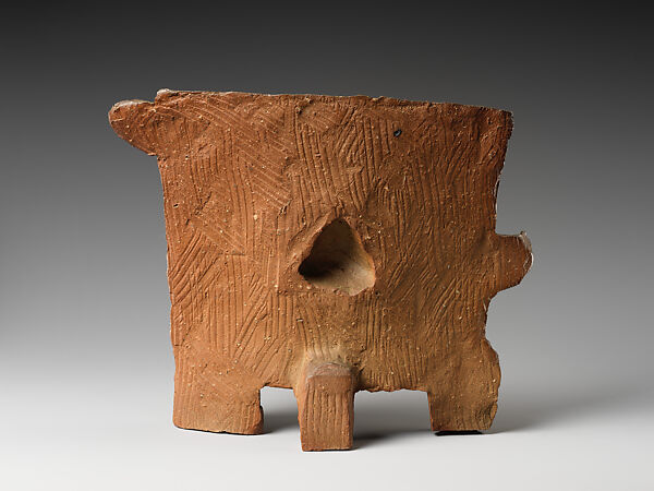 Work (Mask), Isamu Noguchi (American, Los Angeles, California 1904–1988 New York), Unglazed Bizen stoneware, Japan, Imbe