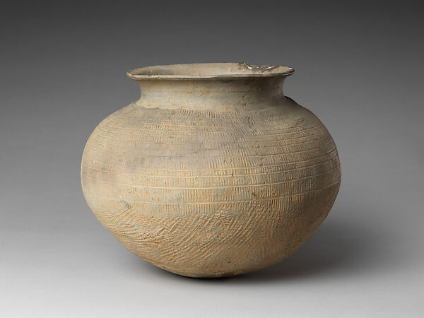 Jar with short neck, Stoneware, Korea