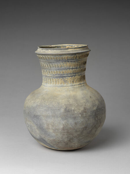 Jar with long neck, Stoneware, Korea