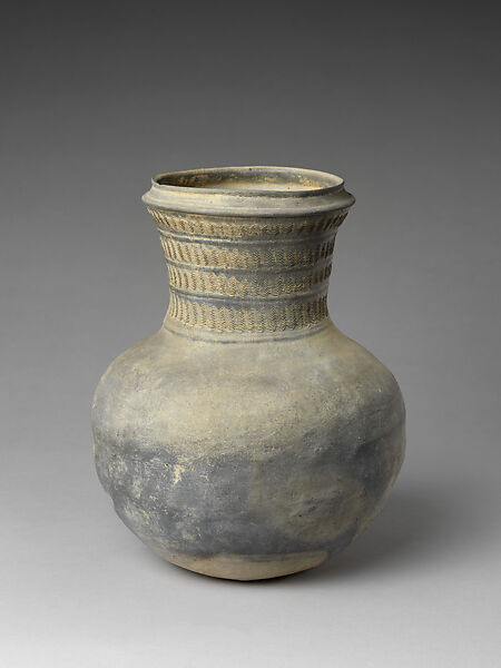 Jar with long neck, Stoneware, Korea