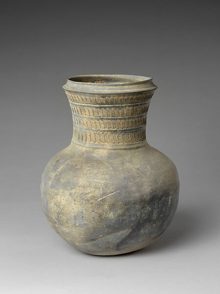 Jar with long neck - Korea - Three Kingdoms period (57 BCE–676 CE