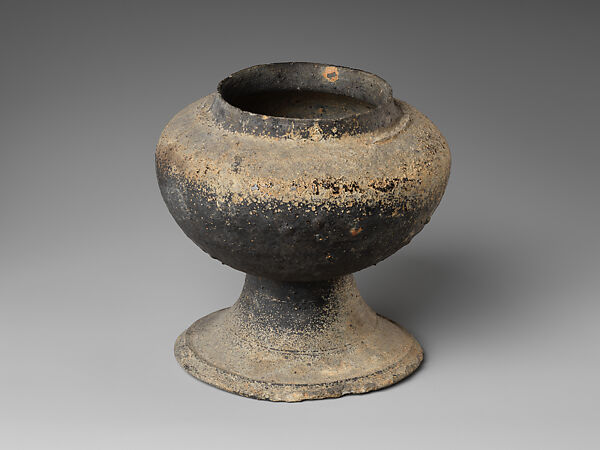 Jar with short neck, Stoneware, Korea