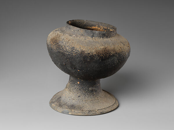 Jar with short neck, Stoneware, Korea
