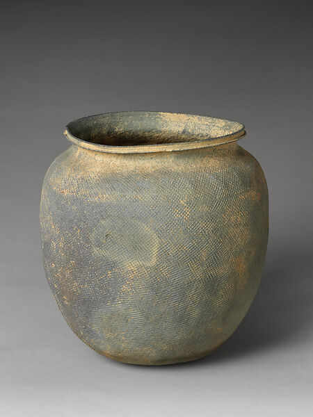 Large jar with cover, Stoneware, Korea